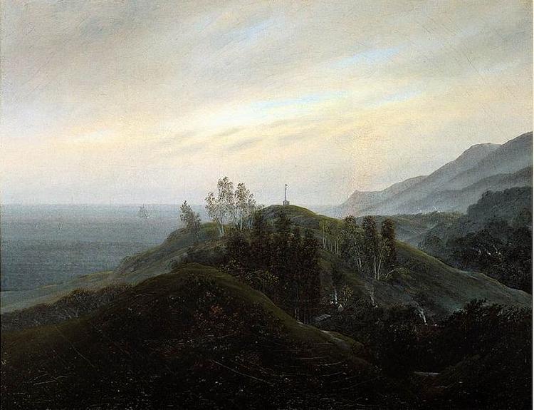 Caspar David Friedrich View of the Baltic by Friedrich oil painting image